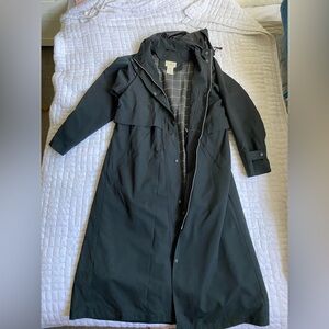 L.L. Bean Women's Black Trench Coat